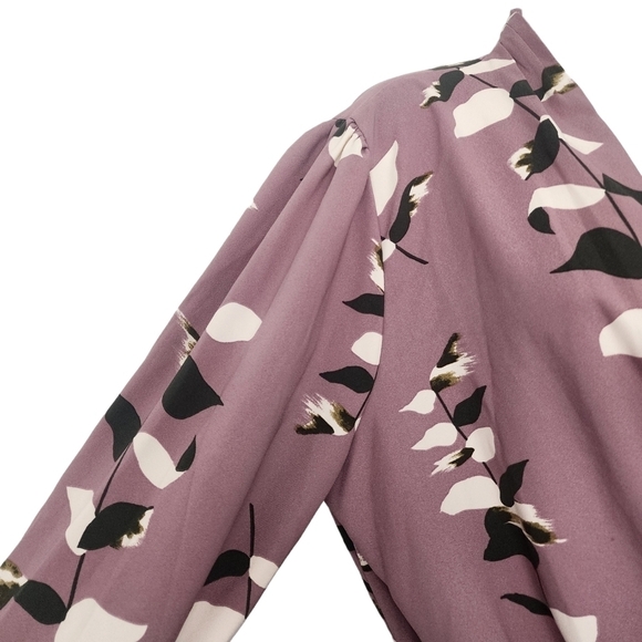 A New Day Womens Floral Long Sleeve Wrap Midi Dress in Size Small. - Picture 8 of 12